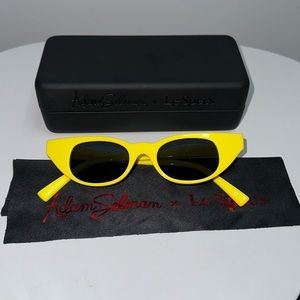 Adam Selman x LeSpecs The Breaker Sunglasses in Yellow